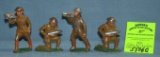 Group of antique hand painted toy soldiers