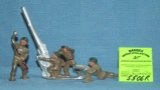 Vintage hand painted WWII style toy soldiers