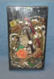 Large tray lot of vintage costume jewelry