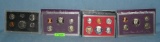 Group of US proof coin sets