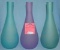 Group of modern art glass vases