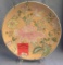 Vintage floral decorated collector plate