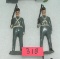 Pair of vintage hand painted soldiers