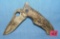 Vintage camo hunting knife with belt clip