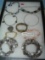 Collection of costume jewelry bracelets