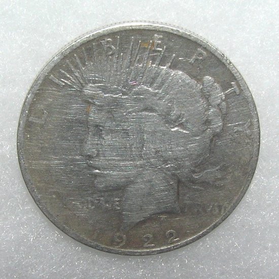 1922D Lady Liberty Peace silver dollar