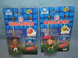 Pair of vintage Football sports figures