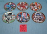 Football super star collector plates