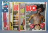 Group of vintage boxing magazines