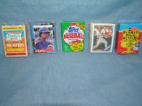 Group of vintage sports card packs