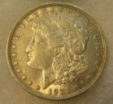 1921 Morgan silver dollar in fine condition