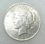 1922 Lady Liberty peace silver dollar