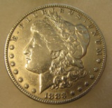 1883 Morgan silver dollar in fine condition