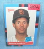 Roberto Alomar rookie baseball card