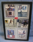 Game used uniform material all star baseball cards