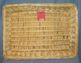 Wicker serving basket