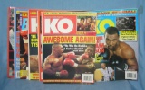 Group of vintage boxing magazines