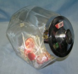 Vintage all glass country store style candy jar