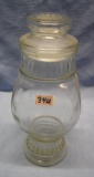 Vintage all glass country store style candy jar