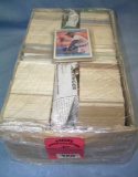 Large box of vintage baseball cards