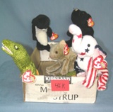 Box of vintage Beanie Babies