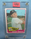 Vintage Mickey Mantle Topps baseball card 1965