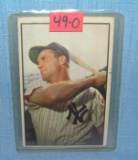 Vintage Bowman 1953 Hank Bauer NY Yankees baseball card