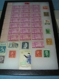 Collection of vintage US and world postage stamps