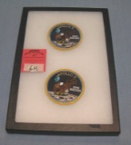 Pair of vintage Apollo 11 bird watcher patches