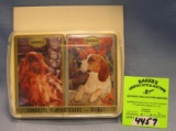 Two decks of vintage dog related playing cards