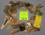 Collection of antique and vintage keys