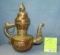 Copper and brass decorative tea pot
