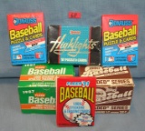 Group of vintage unopened packs and sets