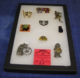Collection of great vintage cat pins