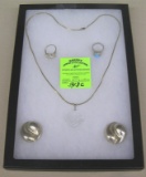 Collection of vintage sterling silver jewelry