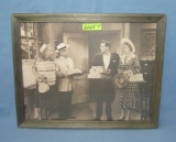 Vintage I Love Lucy set photo print  with wood frame