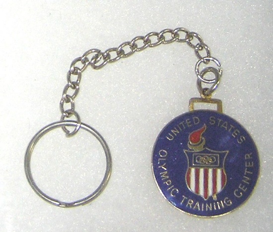 US Olympic training center enameled watch fob/key chain