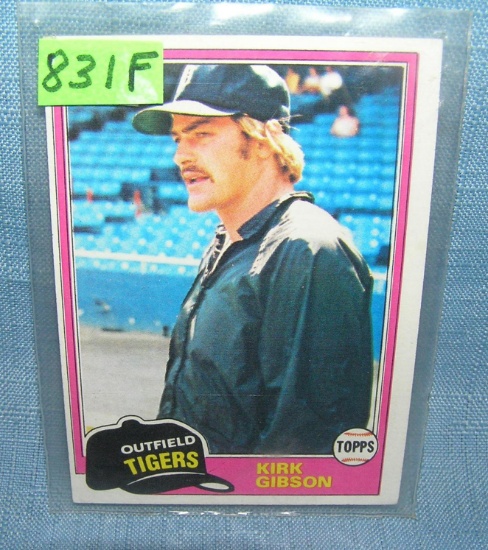Kirk Gibsonrookie baseball card