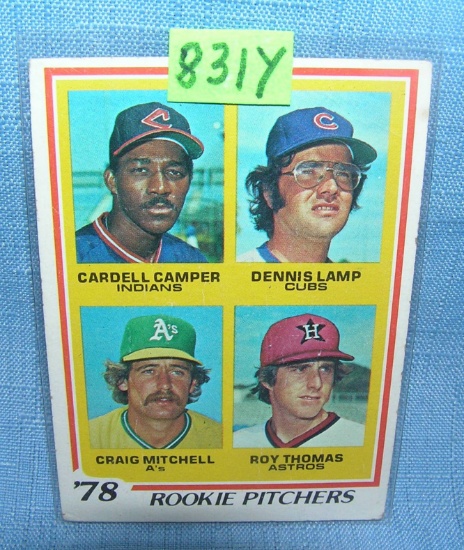 Dennis Lamp rookie baseball card