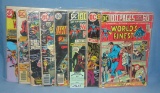 Group of early Superman comic books