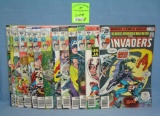 Group of early Marvel The Invaders comic books
