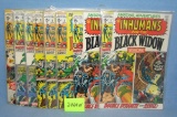 Group of early Marvel comic books