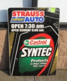 Vintage Strauss Automotive Center advertising sign