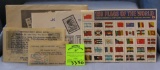Collection of vintage stamps including Kennedy