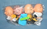 Group of Peanuts/Charlie Brown toys
