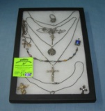 Collection of sterling silver jewelry and more