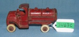 Early cast iron oil truck