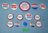 Vintage Nixon, Agnew, Lodge political buttons
