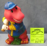 Figural Barney character bank