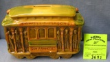 Vintage porcelain San Francisco trolley car